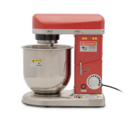Машина збивальна GoodFood PM-B7 RED, 7 л — професійний планетарний міксер 500 Вт для тіста та крему, металевий корпус, червоний