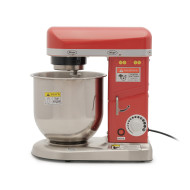 Машина збивальна GoodFood PM-B7 RED, 7 л — професійний планетарний міксер 500 Вт для тіста та крему, металевий корпус, червоний