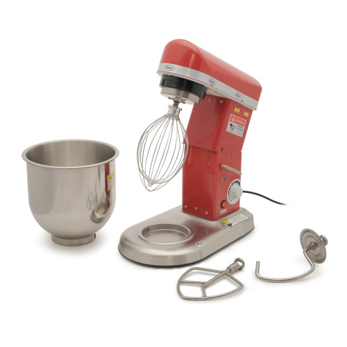Машина збивальна GoodFood PM-B7 RED, 7 л — професійний планетарний міксер 500 Вт для тіста та крему, металевий корпус, червоний