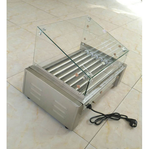 Комплект скла GoodFood для роликового гриля HDRG11 — захисне скло 4 мм з металевою рамкою та кріпленням для фастфуд обладнання