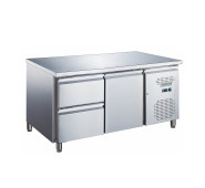Холодильний стіл GoodFood GF-GN2110TN-HC, 2 ящики, 282 л, нерж. сталь, -2~+8°C, динамічне охолодження, професійний для кухні