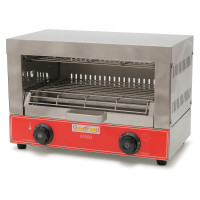 Електричний гриль-саламандра GoodFood GS300 — професійний настільний гриль для кафе, ресторанів та фастфуду, 2,4 кВт, нержавіюча сталь