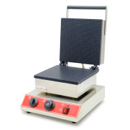 Вафельниця GoodFood WB256TS для плоских вафель, трубочок і конусів, професійна, 1,75 кВт, нерж. сталь, антипригарна, 256х256 мм