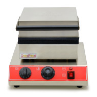 Вафельниця GoodFood WB256TS для плоских вафель, трубочок і конусів, професійна, 1,75 кВт, нерж. сталь, антипригарна, 256х256 мм