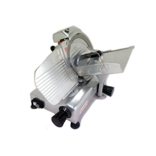 Слайсер GoodFood LUSSO GS250 — професійний напівавтомат для нарізання ковбаси, сиру та м’яса, ніж 250 мм, корпус алюмінієвий, заточка ножа