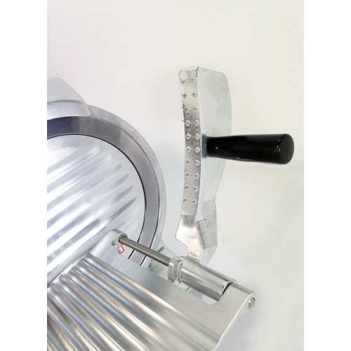 Слайсер GoodFood LUSSO GS250 — професійний напівавтомат для нарізання ковбаси, сиру та м’яса, ніж 250 мм, корпус алюмінієвий, заточка ножа