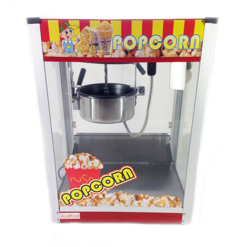 Апарат для попкорну GoodFood PCM10 — професійна машина для приготування повітряного попкорну, 1,4 кВт, 250 мл, компактний корпус, для бізнесу