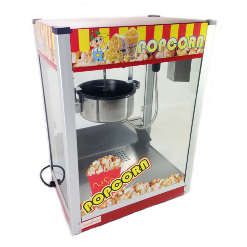 Апарат для попкорну GoodFood PCM10 — професійна машина для приготування повітряного попкорну, 1,4 кВт, 250 мл, компактний корпус, для бізнесу