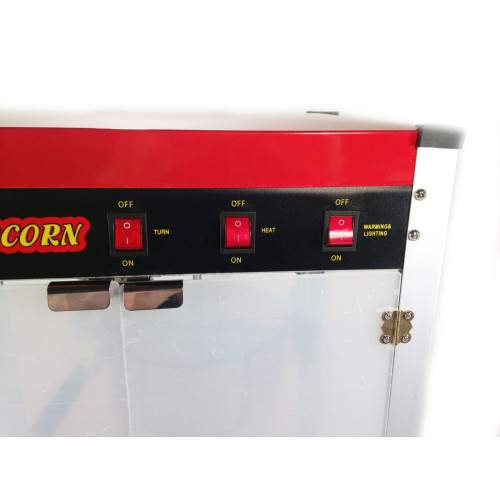 Апарат для попкорну GoodFood PCM10 — професійна машина для приготування повітряного попкорну, 1,4 кВт, 250 мл, компактний корпус, для бізнесу