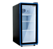 Шафа холодильна для напоїв GoodFood BC170NBW2LEDBLUE чорна-біла