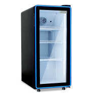 Шафа холодильна для напоїв GoodFood BC170NBW2LEDBLUE чорна-біла