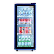 Шафа холодильна для напоїв GoodFood BC170NBW2LEDBLUE чорна-біла
