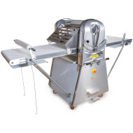 Тісторозкатувальна електрична машина GoodFood DS520C підлогова — професійна тісторозкатка для пекарень і кондитерських, ширина стрічки 520 мм, до 5 кг тіста