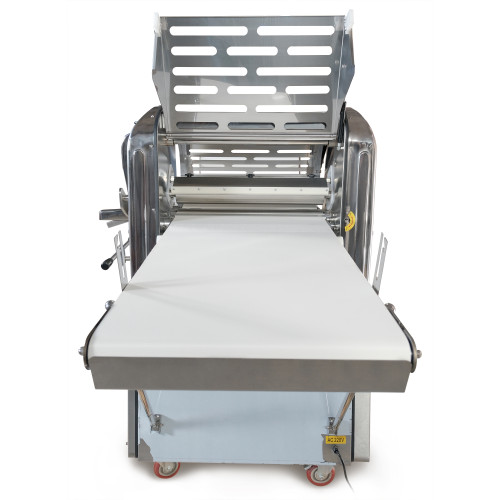 Тісторозкатувальна електрична машина GoodFood DS520C підлогова — професійна тісторозкатка для пекарень і кондитерських, ширина стрічки 520 мм, до 5 кг тіста