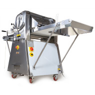 Тісторозкатувальна електрична машина GoodFood DS520C підлогова — професійна тісторозкатка для пекарень і кондитерських, ширина стрічки 520 мм, до 5 кг тіста