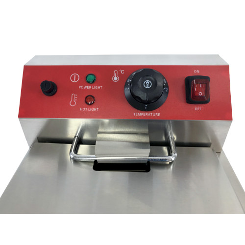 Електрична фритюрниця GoodFood EF12A1, 12 л, з краном для зливу олії, нержавіюча сталь, 3,25 кВт — професійне рішення для кафе та ресторанів