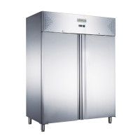 Холодильна шафа GoodFood GF-GN1200TN-HC, 1200 л, 2 двері, нерж. сталь, -2~+8°C, динамічне охолодження, для професійної кухні
