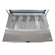 Вітрина для морозива GoodFood RTD67F, 67 л, пряме скло, авторазморожування, цифрове керування, 4 GN 1/3, -22…-12°C, сталь