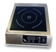 Професійна індукційна плита GoodFood IC30 – настільна 1-конфоркова плита 3 кВт з нержавіючої сталі для ресторанів, кафе та барів