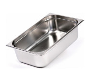 Гастроємність GoodFood GN 1/3 х 150 мм з нержавіючої сталі для холодильних вітрин та саладет, комплект з кришкою