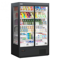 Холодильна гірка Cooles SlimDeck 1875 мм з розпашними дверима, динамічне охолодження, RAL 7016, LED, Danfoss, вітрина для магазину