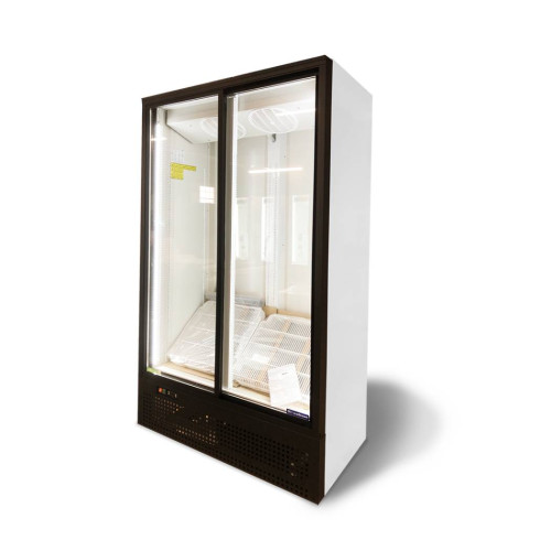 Холодильна шафа Large UBC з об'ємом 1165 л та скляними дверима