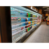 Холодильна вітрина CoolJet GL середньотемпературна 2100х1250х660 мм, динамічне охолодження, LED, RAL 7016, Україна