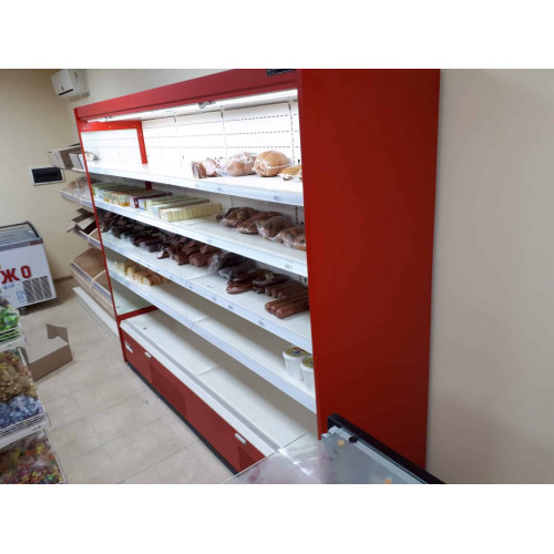 Холодильна вітрина CoolJet GL середньотемпературна 2100х1250х660 мм, динамічне охолодження, LED, RAL 7016, Україна