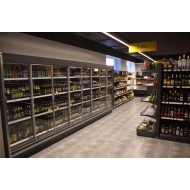 Холодильна вітрина CoolJet GL середньотемпературна 2100х1250х660 мм, динамічне охолодження, LED, RAL 7016, Україна