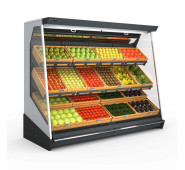 Холодильная горка CoolJet GL ML 2500 мм, +1...+10°C, выносной агрегат, автоматическая оттайка, витрина для магазинов и супермаркетов