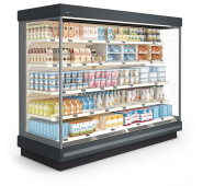 Холодильная горка CoolJet 2500x850x2070 мм, среднетемпературная, RAL 7016, динамическое охлаждение, Danfoss, LED, Украина