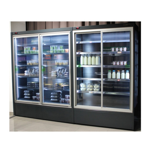 Низькотемпературна гірка CoolJet GL 1562, 2100х1562х660 мм, морозильна вітрина з LED, динамічне охолодження, Danfoss, RAL 7016