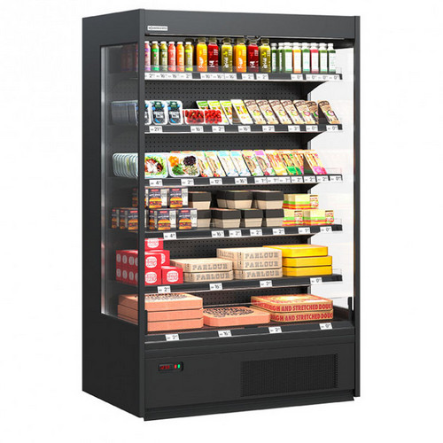 Холодильна вітрина Cooles SlimDeck 2500x660x2100 мм, середньотемпературна, RAL 7016, динамічне охолодження, Danfoss, LED, Україна