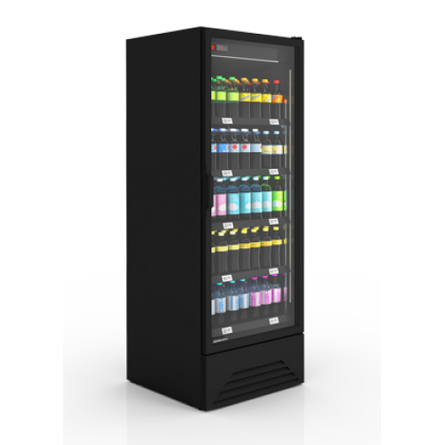 Шкаф холодильный Modern Expo COOL E MOTION S8 2130х750х800 мм, стеклянные двери, +1...+9°C, 405 бутылок, чёрный, динамическое охлаждение