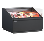 Холодильна вітрина Quadros 1130х1100 мм зовнішній кут 90° зі склом та виносним агрегатом