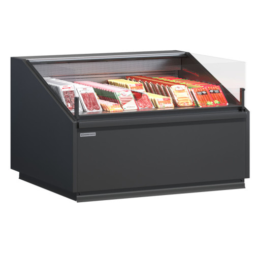 Холодильна вітрина Quadros 1130х1100 мм зовнішній кут 90° зі склом та виносним агрегатом