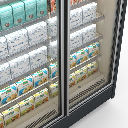 Морозильный регал Cooles Freeze Modern Expo 2075х3124х1000 мм, 16 полок, выносной агрегат, распашные двери, металл, Украина, -15/-18°C