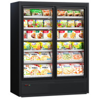 Морозильний регал Cooles SlimFreeze 2100х1562х770 мм, Modern Expo, морозильна гірка, вбудований агрегат, розпашні двері