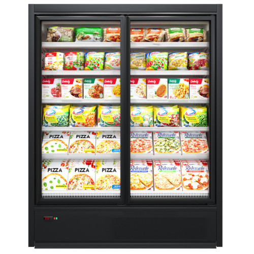Морозильный регал Cooles SlimFreeze  2100х1562х770 мм, Modern Expo, морозильная горка, встроенный агрегат, распашные двери