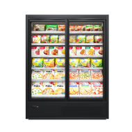 Морозильный регал Cooles SlimFreeze PRO 2100х1562х770 мм, Modern Expo, морозильная горка, встроенный агрегат, распашные двери