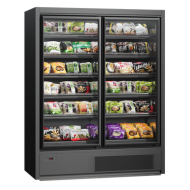 Морозильный регал Cooles SlimFreeze PRO 2100х1562х770 мм, Modern Expo, морозильная горка, встроенный агрегат, распашные двери