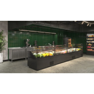 Холодильна вітрина Quadros Slim 1130х937х800 мм, Modern Expo, гастрономічна, середньотемпературна, вбудований агрегат