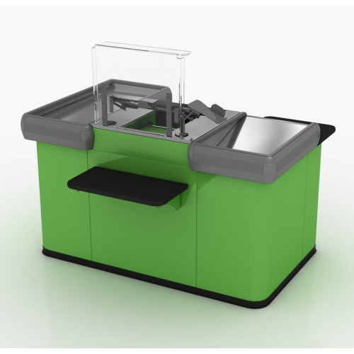 Експрес-каса Modern Expo Тип 5, 1601х1000х900 мм, кремова, накопичувач 500 мм, ліва/права, для магазинів і міні-маркетів