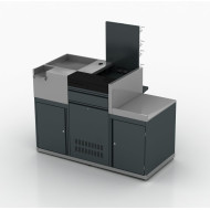 Експрес-каса Modern Expo Тип 6, 1336х1305х585 мм, антрацит, метал/нерж. сталь, лів./прав., для магазинів та мінімаркетів, Україна