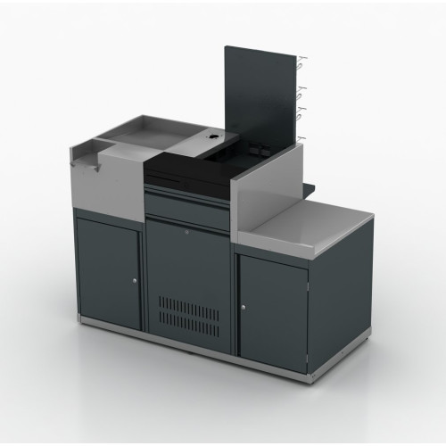 Експрес-каса Modern Expo Тип 6, 1336х1305х585 мм, антрацит, метал/нерж. сталь, лів./прав., для магазинів та мінімаркетів, Україна