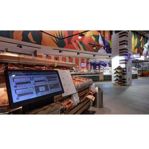 Термінал самообслуговування Modern Expo сенсорний, Україна, POS-кіоск для автоматизації торгівлі, електронний касир, інтерактивне обладнання