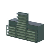 Касовий прилавок PULSAR Modern Expo (тип 1) L-2025 W-560 H-900, з освітленням полиць