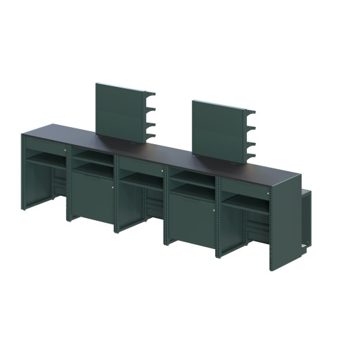 Касовий прилавок PULSAR Modern Expo (тип 3) L-3325 W-560 H-900, з освітленням полиць