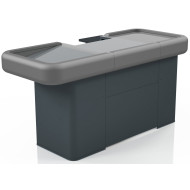 Касовий бокс Міні 1800 Modern Expo, антрацит, метал/нержавійка, 1800х990х855 мм, вузький накопичувач, для магазинів та мінімаркетів