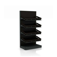 Хлібний стелаж Modern Expo пристінний 2400х1000х600 мм, метал, чорний, порошкове фарбування, для магазинів і пекарень, Україна